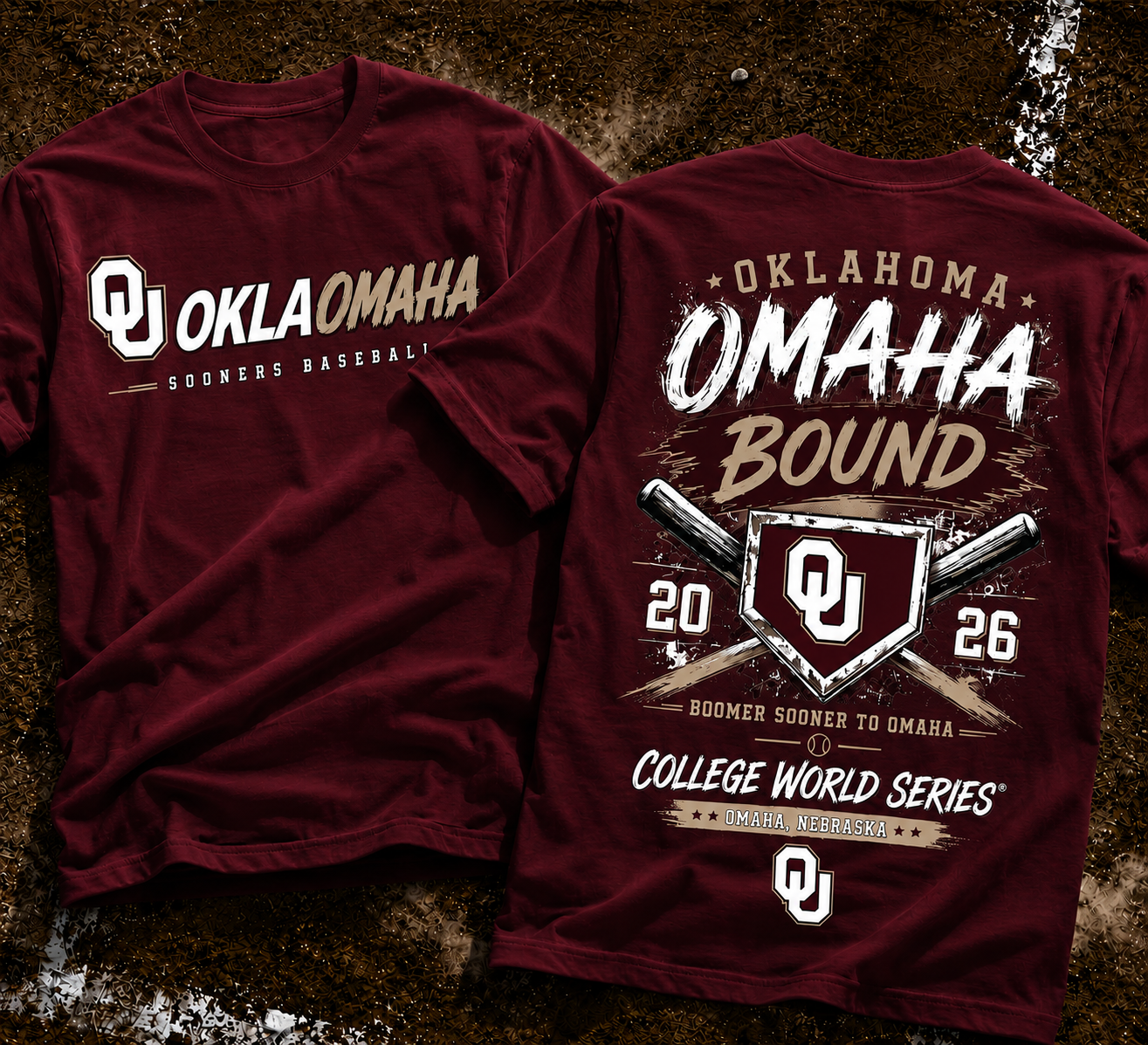 Oklahoma Sooners Baseball 2026 NCAA Baseball Men’s College World Series OMAHA Tshirt | IM52