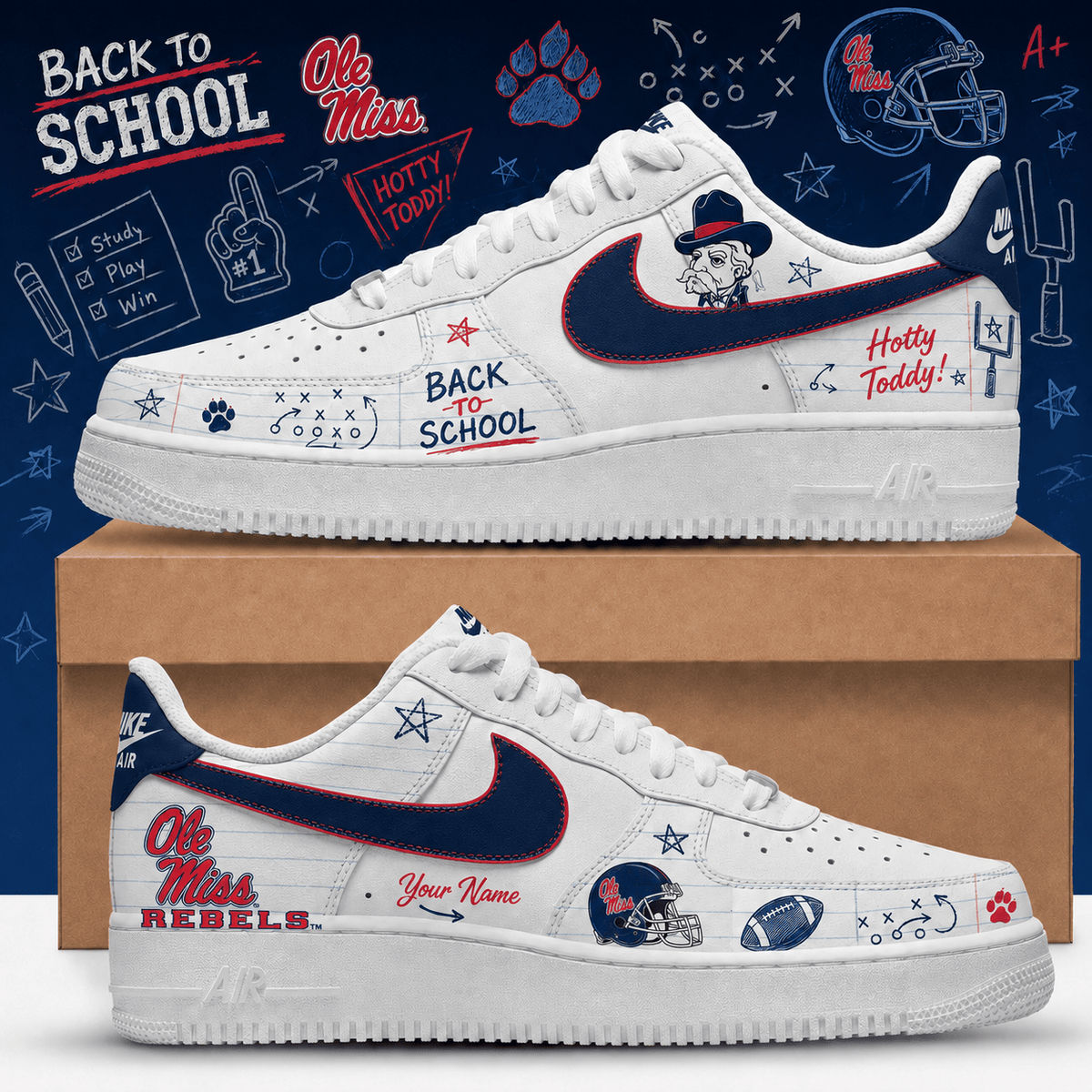 Ole Miss Rebels | Premium NCAA Back To School Af1