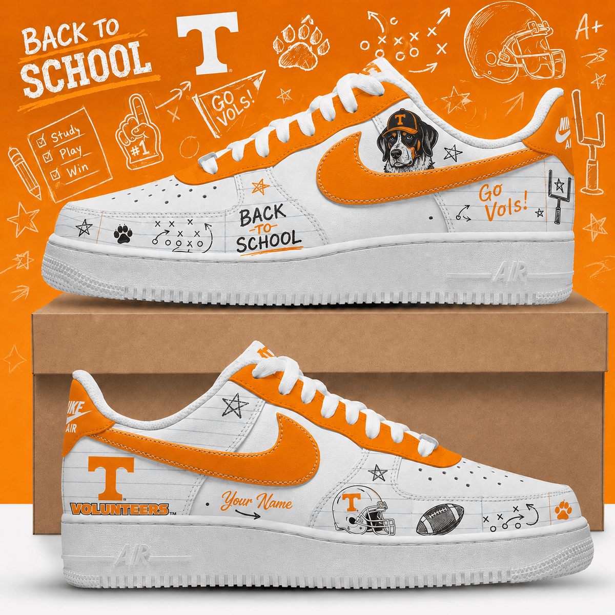 Tennessee Volunteers | Premium NCAA Back To School Af1