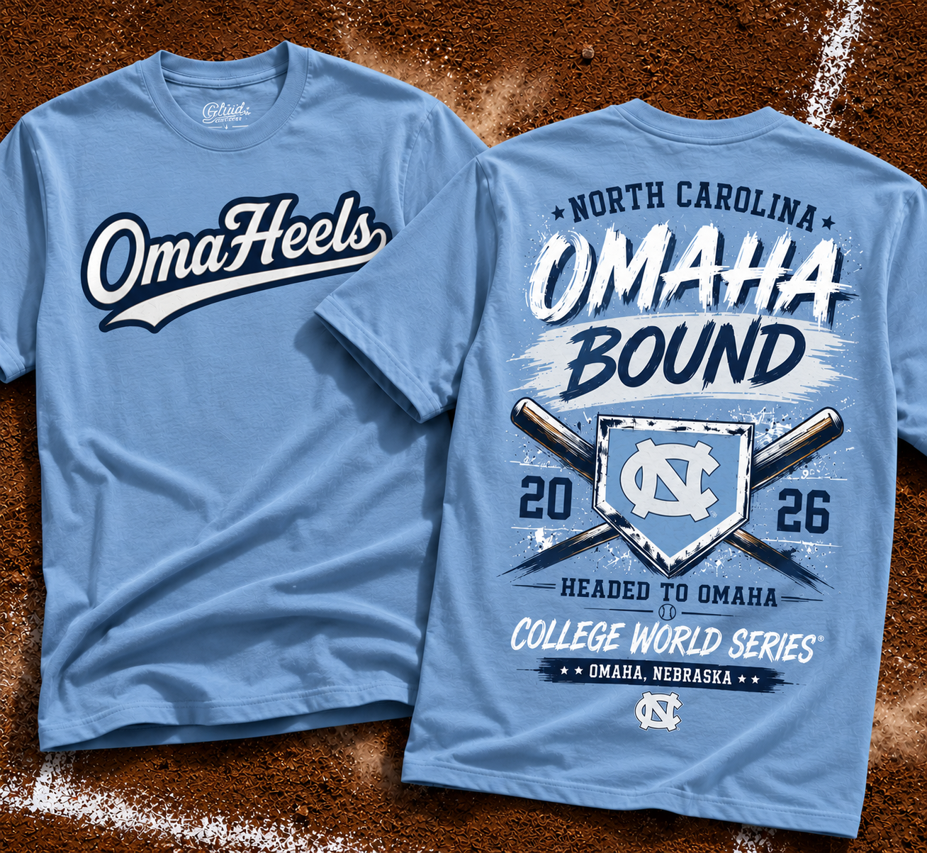 OmaHeels - Headed to Omaha - 2026 NCAA Baseball Men's College World Series T-Shirt | SB48
