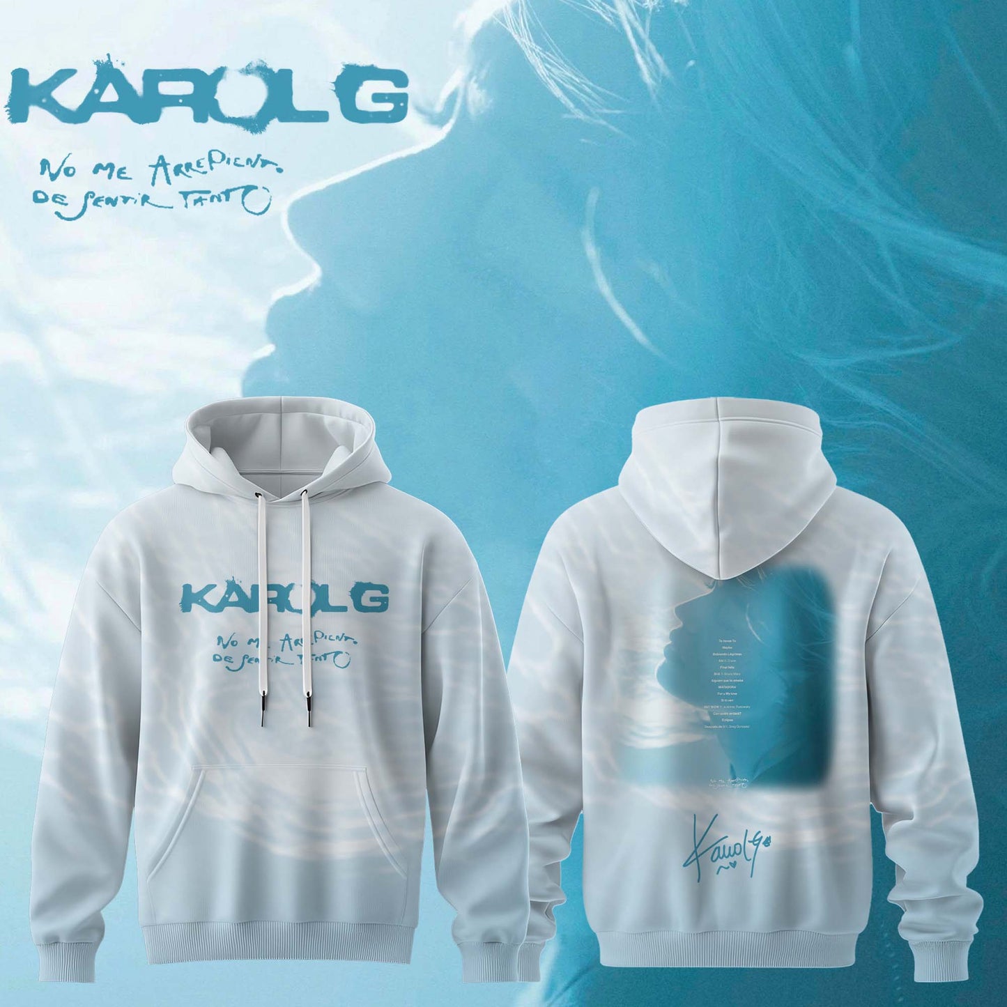 KaRol G Album "NO ME ARREPIENTO DE SENTIR TANTO" - Hoodie | FF28