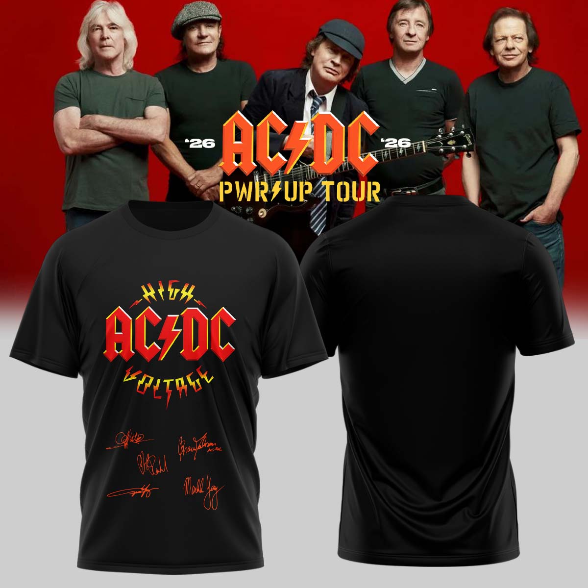 AC/DC Power Up Tour 2026 TShirt