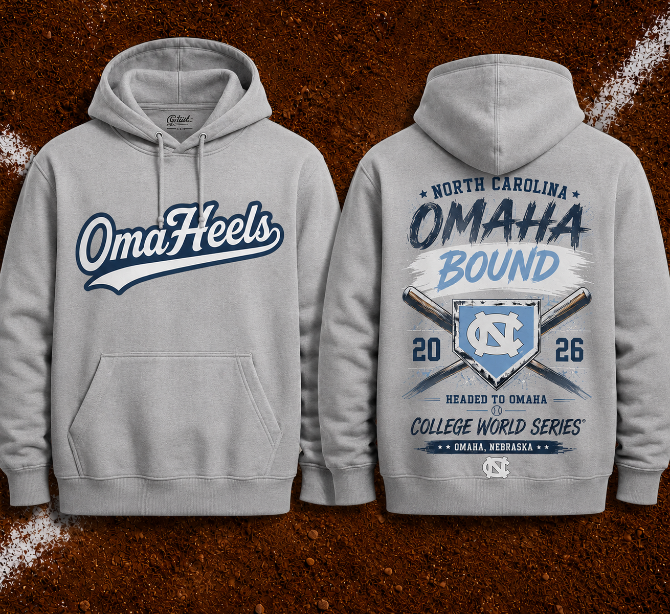 OmaHeels - Headed to Omaha - 2026 NCAA Baseball Men's College World Series Hoodie | SI90