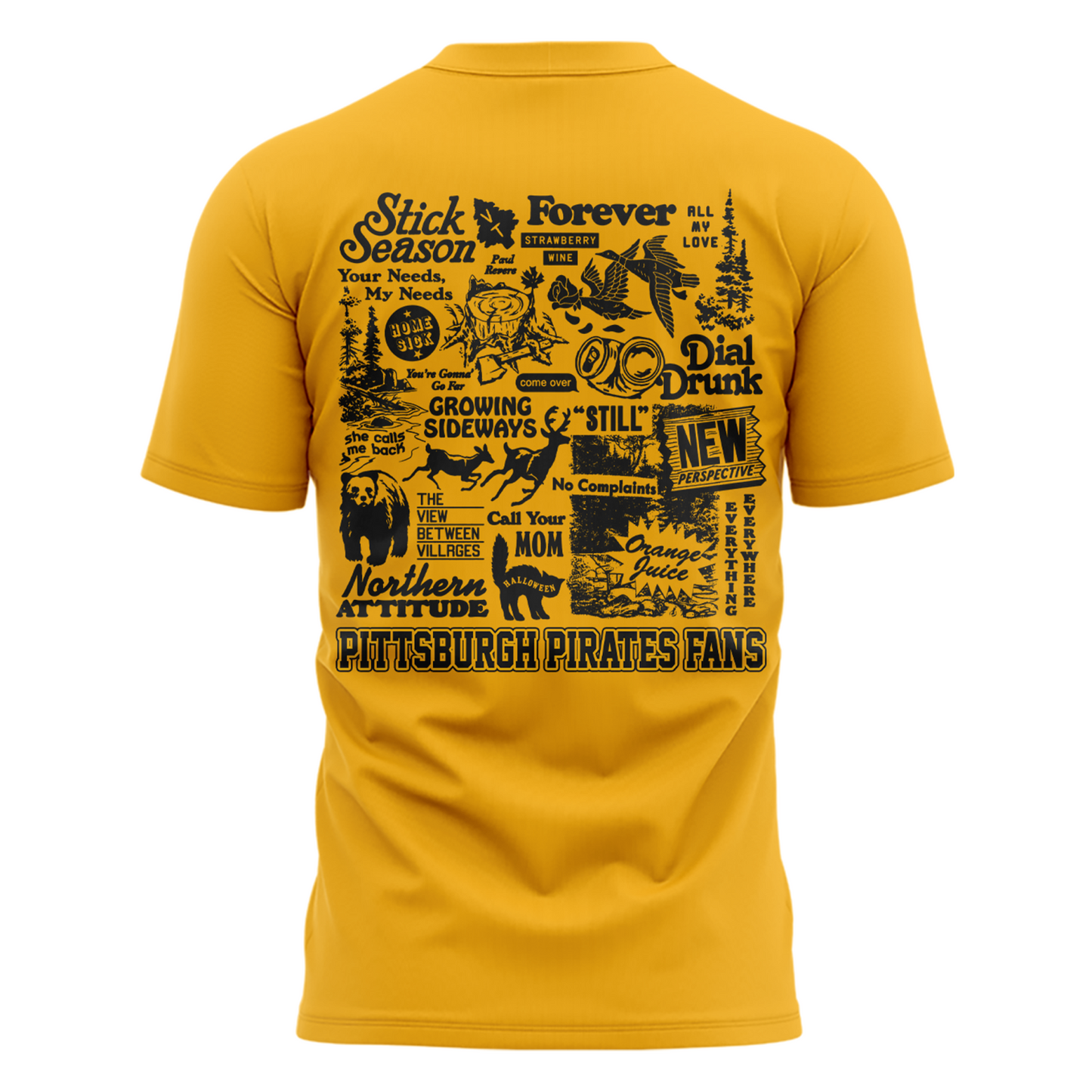 Limited Edition Pittsburgh Pirates x Noah Kahan Yellow Tshirt 2026 | BK53
