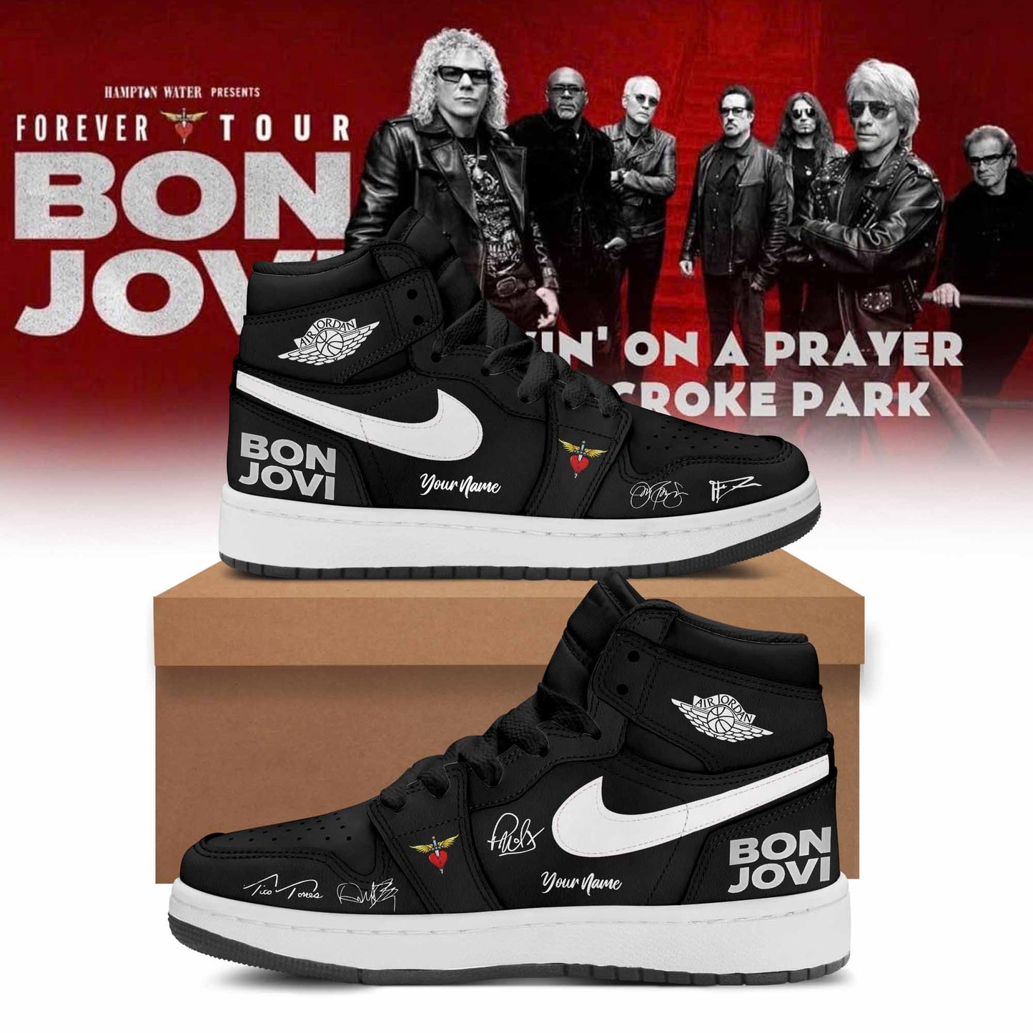 Bon Jovi Forever Tour 2026 Limited Edition Shoes 02 Fan Gift