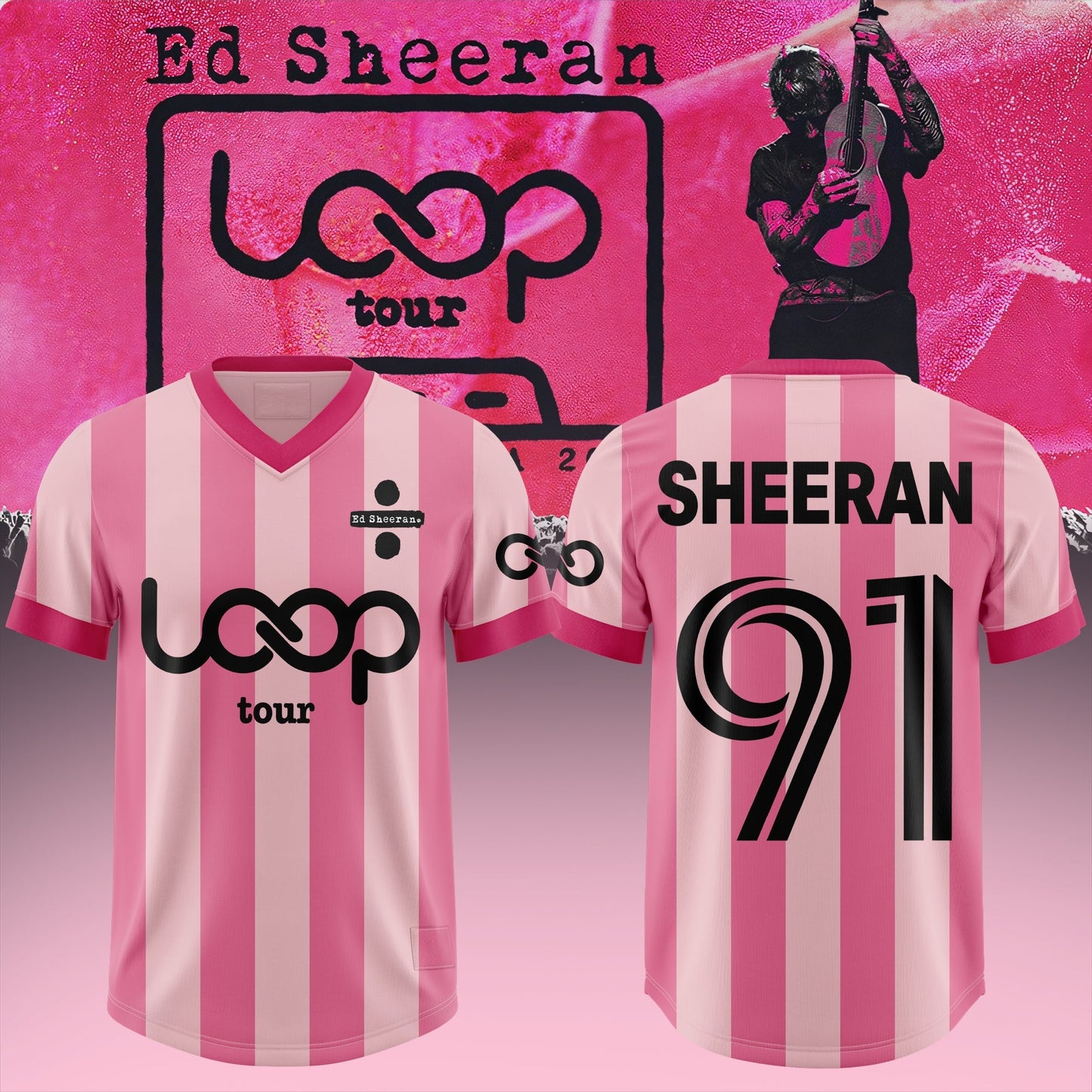 Ed Sheeran - Loop Tour NA 2026 Exclusive Football/Soccer Jersey | WI30