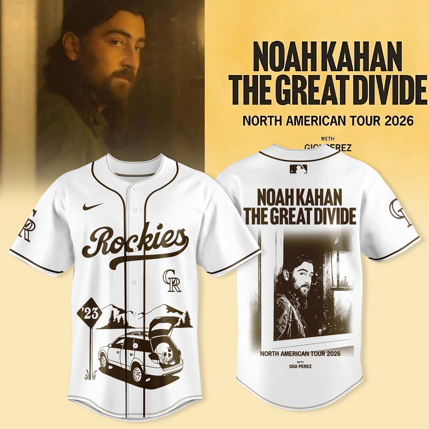 Colorado Rockies x Noah Kahan - "The Great Divide Tour 2026" Jersey Collection | ST87