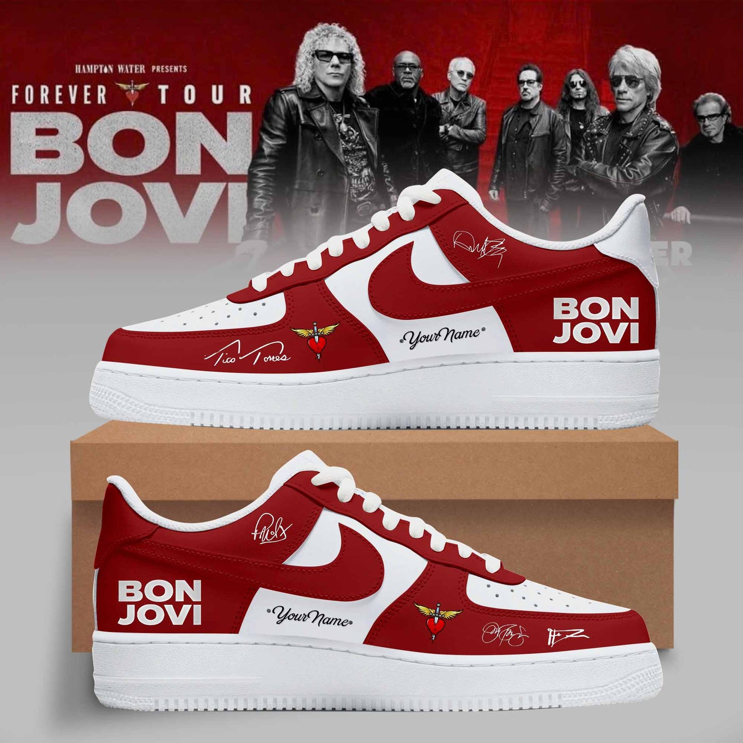 Bon Jovi Forever Tour 2026 Limited Edition Shoes 02 Rock Band Merchandise