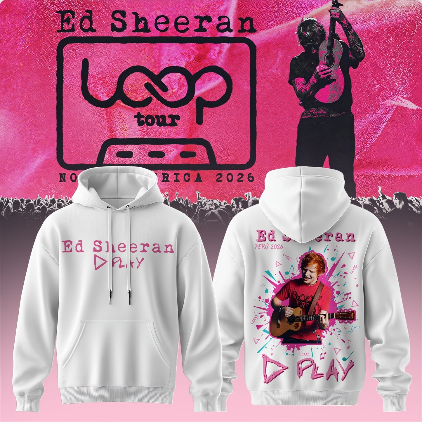 Ed Sheeran - Loop Tour NA 2026 Limited Hoodie | EJ59