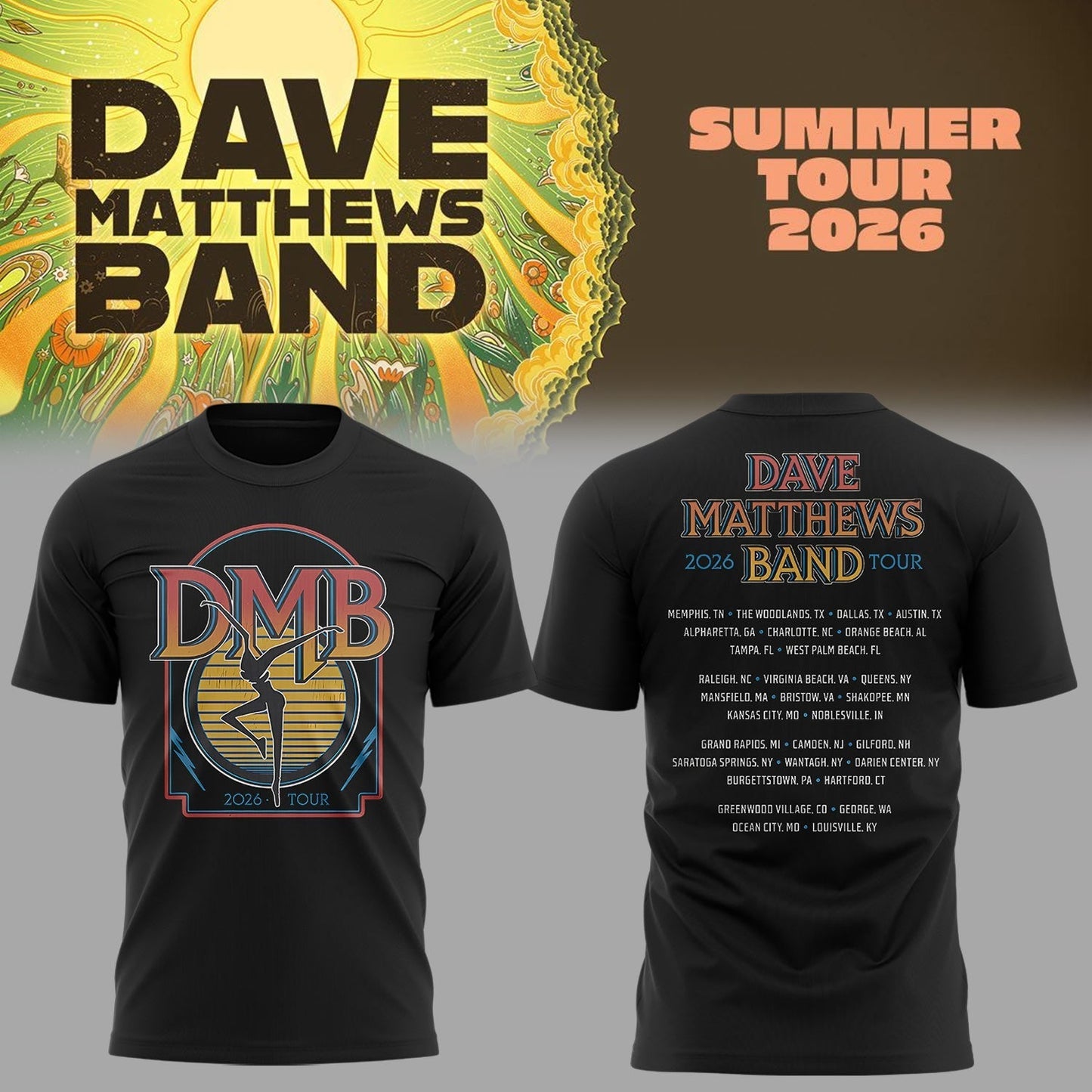 Limited Edition DMB 2026 Tour Shirt | VZ76