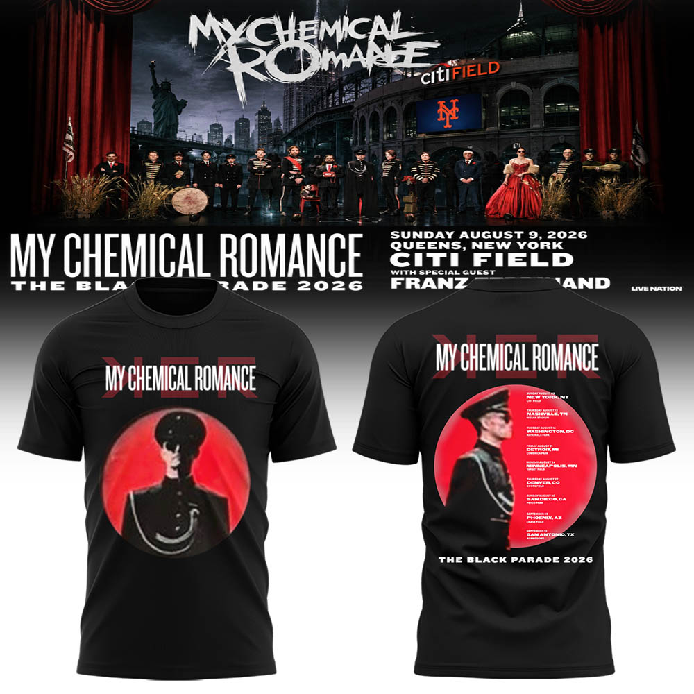Limited Edition MCR Long Live The Black Parade Tour US 2026 Tshirt | LO93