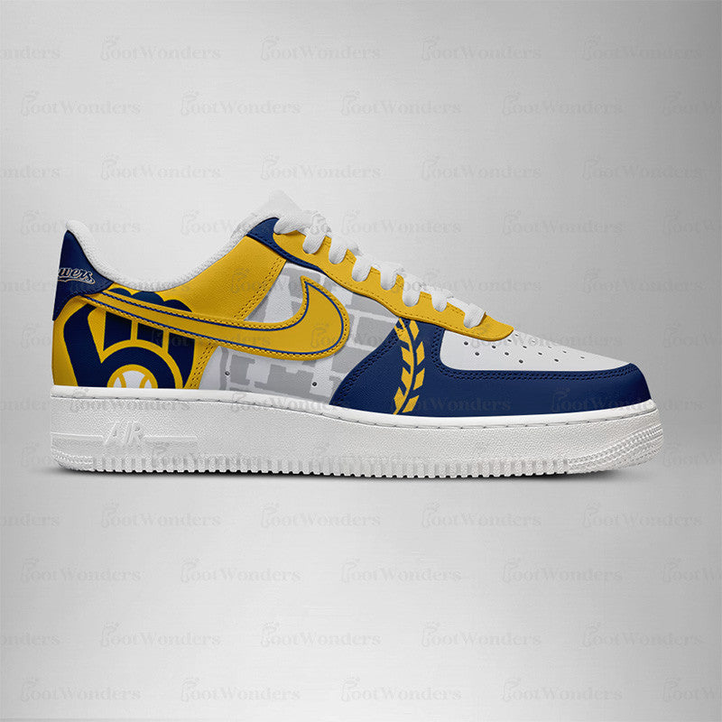 Milwaukee Brewers MLB AF1 Low Top Shoes | AQ60