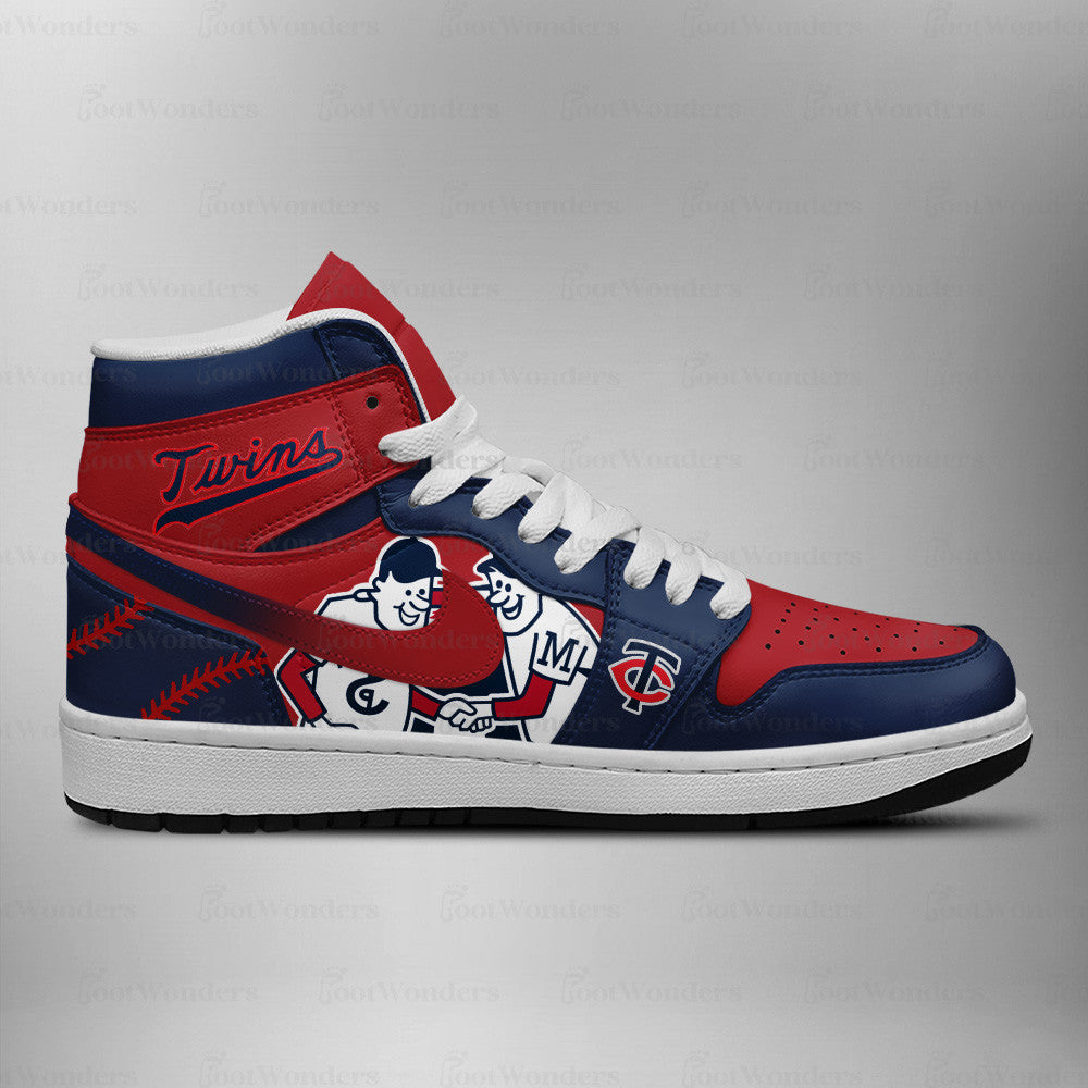 Minnesota Twins MLB AJ1 High Top Shoes | GP46