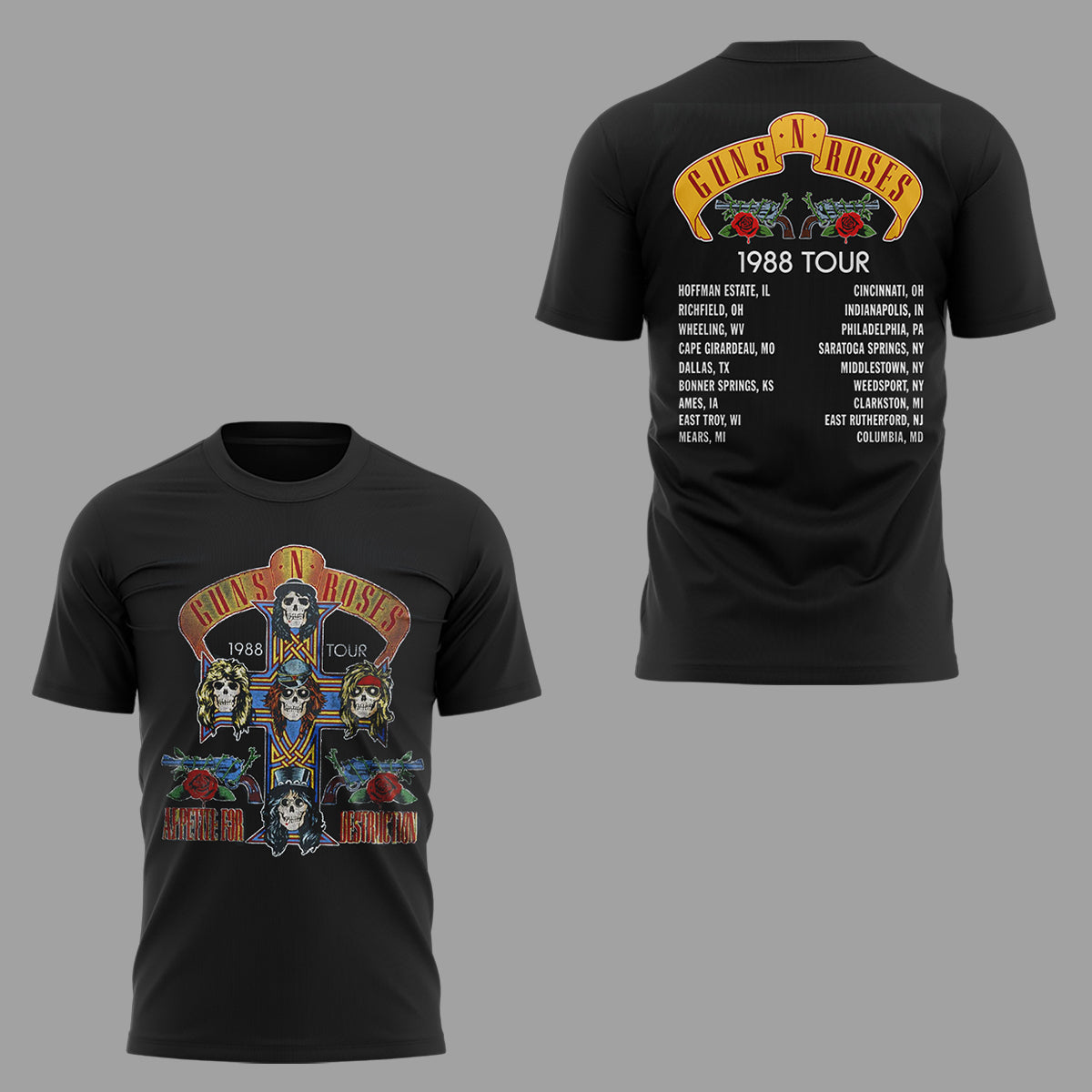 Limited Edition Guns N' Roses Tour 2026 TShirt | NI36
