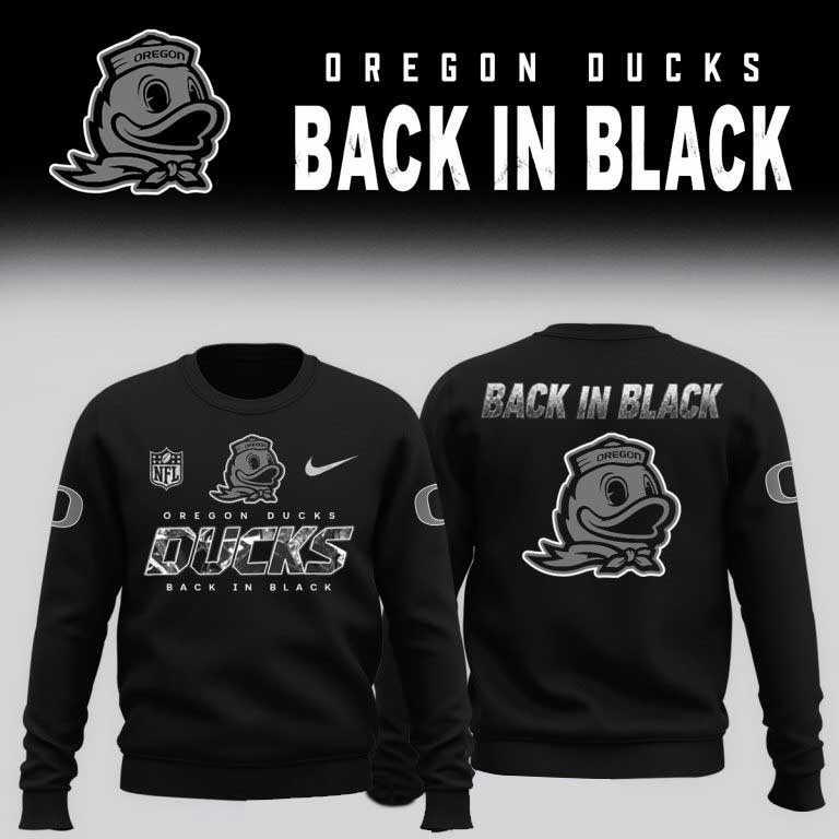 Oregon Ducks football 2026 Back In Black Limited Sweatshirt NN