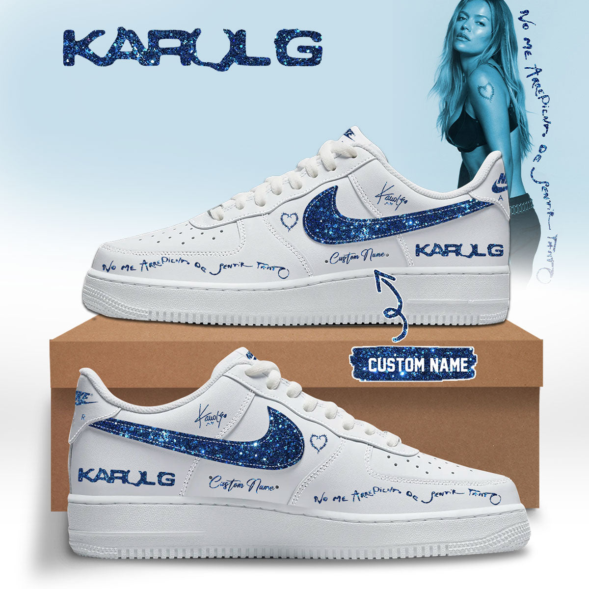 KaRol G Album "NO ME ARREPIENTO DE SENTIR TANTO" - Shoes 3-3 | WY54
