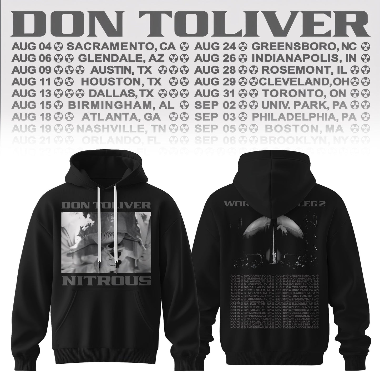 Don Toliver "NITROUS" Hoodie Collection - Tour Merchandise