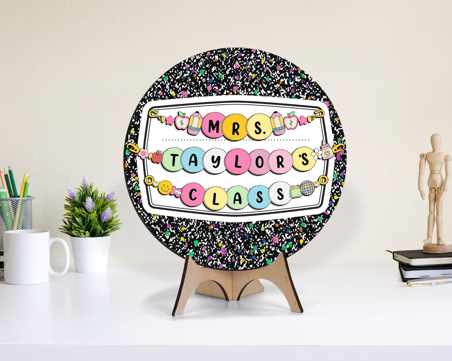 Personalized Teacher Door Sign: Custom Classroom Decor