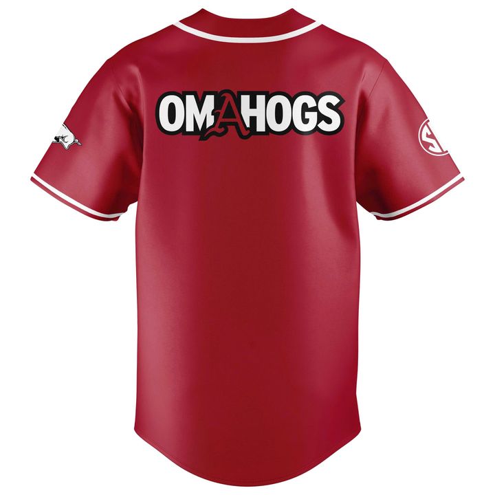 Special New Omahogs AR Baseball Red Jersey 2 | UN73