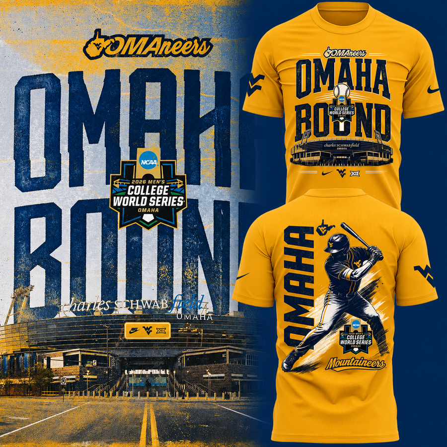 Limited Edition 2026 Omaha College World Series Tee - West Virginia Mountaineers | SE84