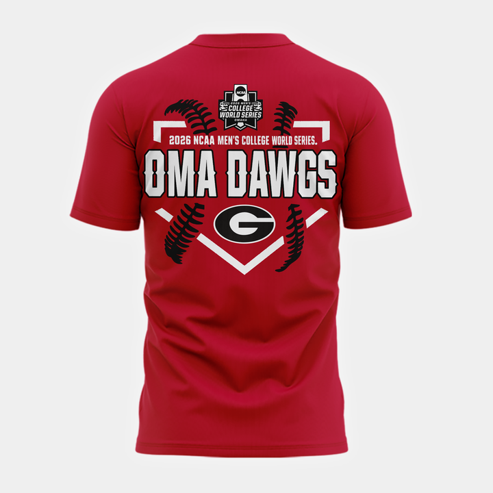 Georgia Bulldogs 2026 Baseball College World Series OmaDawgs T-shirt | IQ13