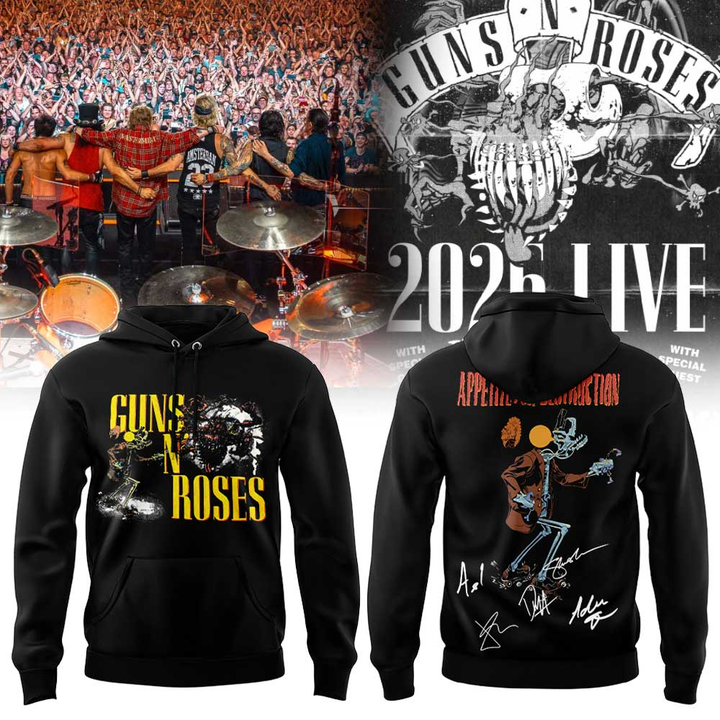 Guns N' Roses x NC State Football - World Tour 2026 Hoodie | OE14