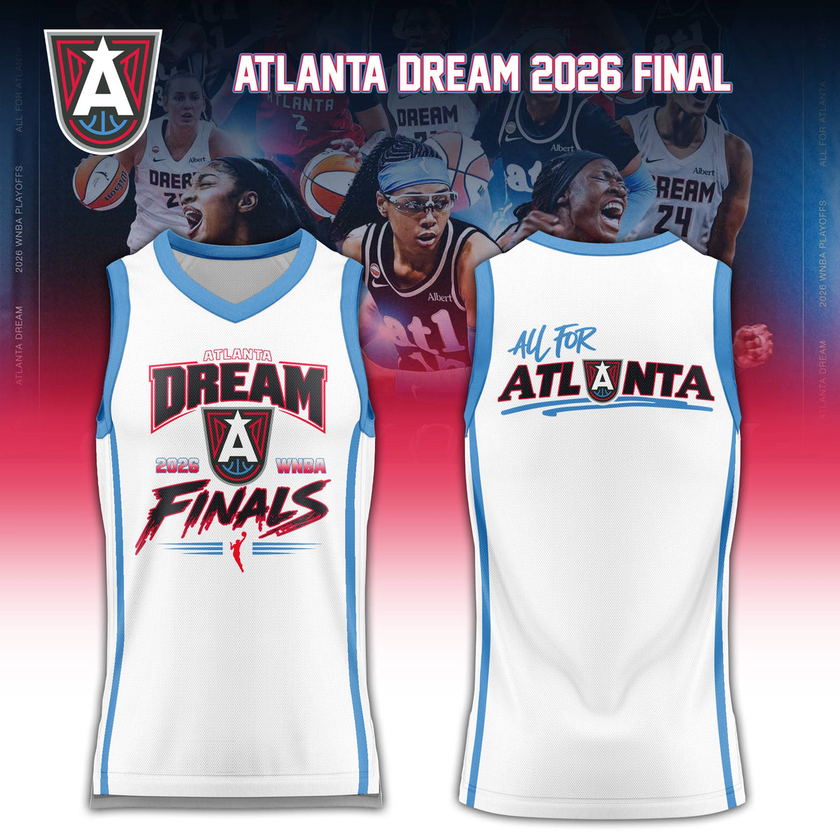Atlanta Dream 2026 WNBA Finals White Jersey Limited Edition