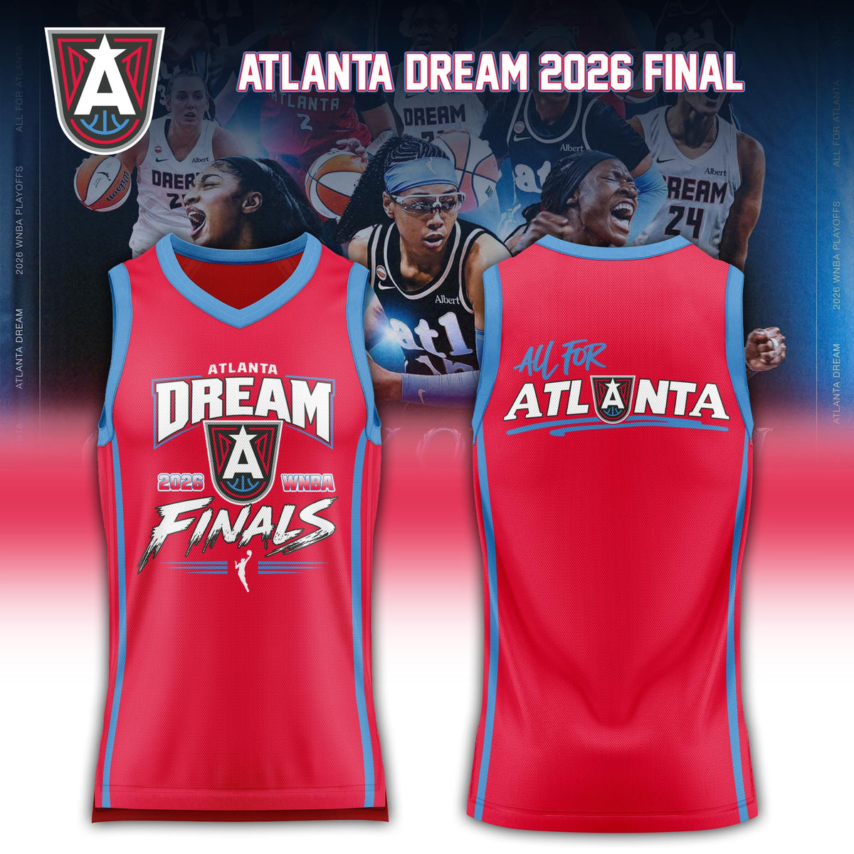 Atlanta Dream 2026 WNBA Finals Red Jersey Limited Edition