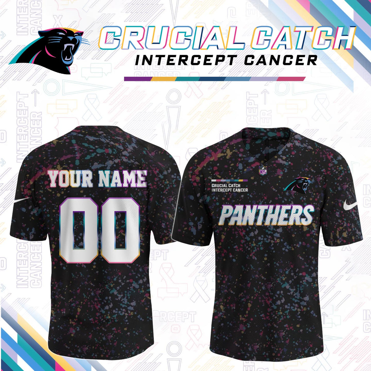 Men's Black Carolina Panthers 2026 Crucial Catch Limited Football Jersey