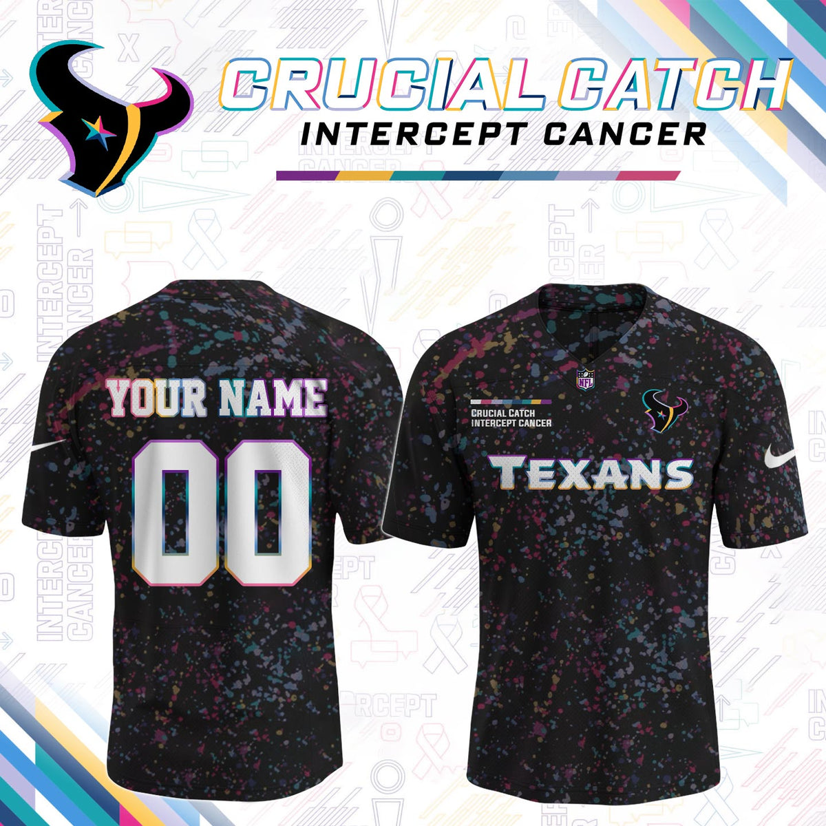 Men's Black Houston Texans 2026 Crucial Catch Limited Football Football Jersey