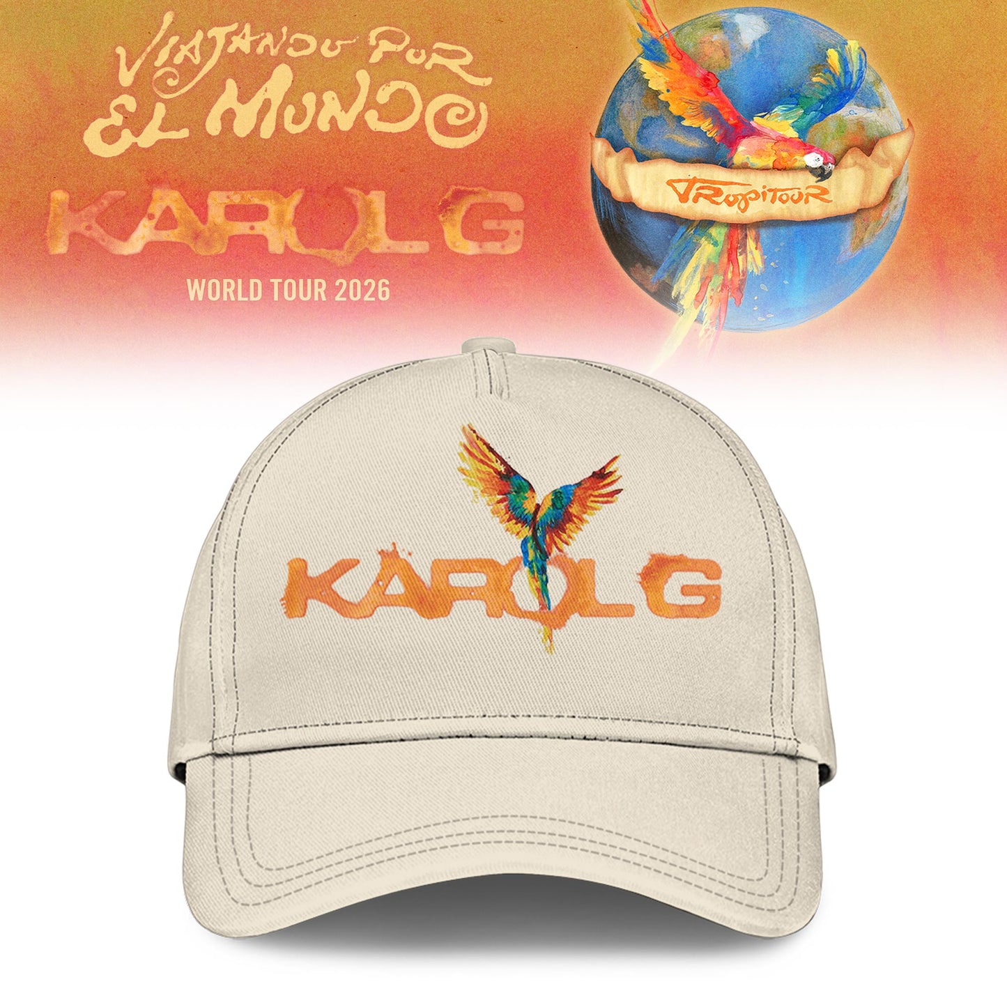 Karol G - Viajando Por El Mundo Tropitour 2026 Limited Edition Hoodie | MG99