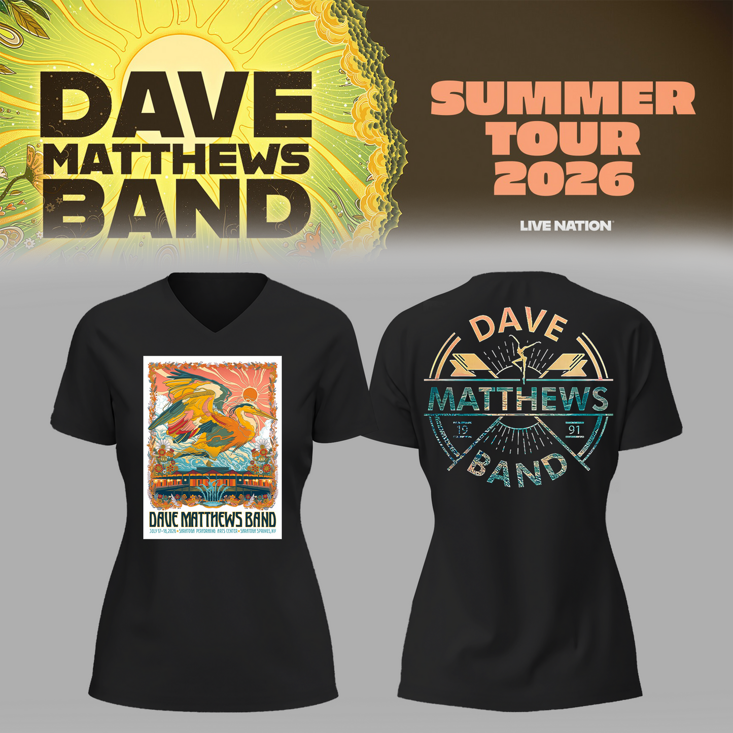 Limited Edition Summer Tour 2026 At Saratoga Springs,NY Shirt | FQ74