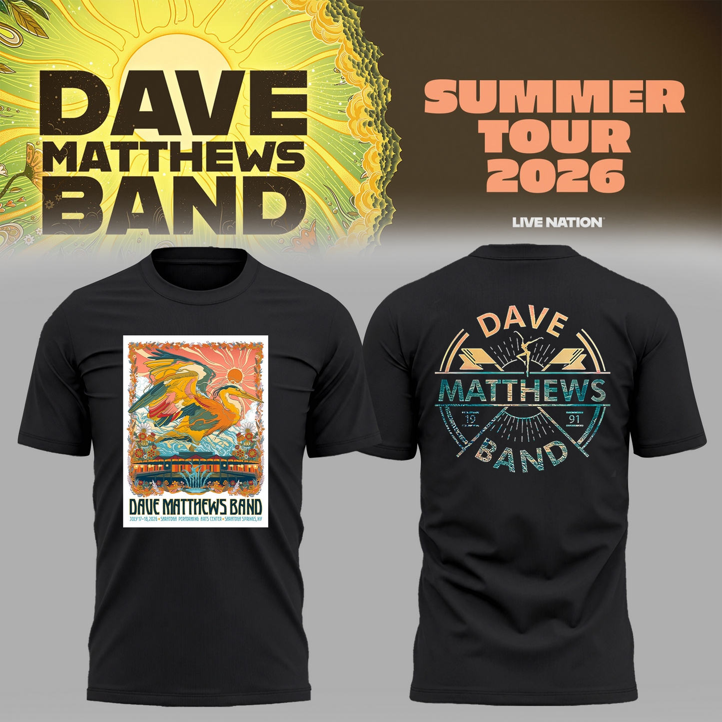 Limited Edition Summer Tour 2026 At Saratoga Springs,NY Shirt | ND30