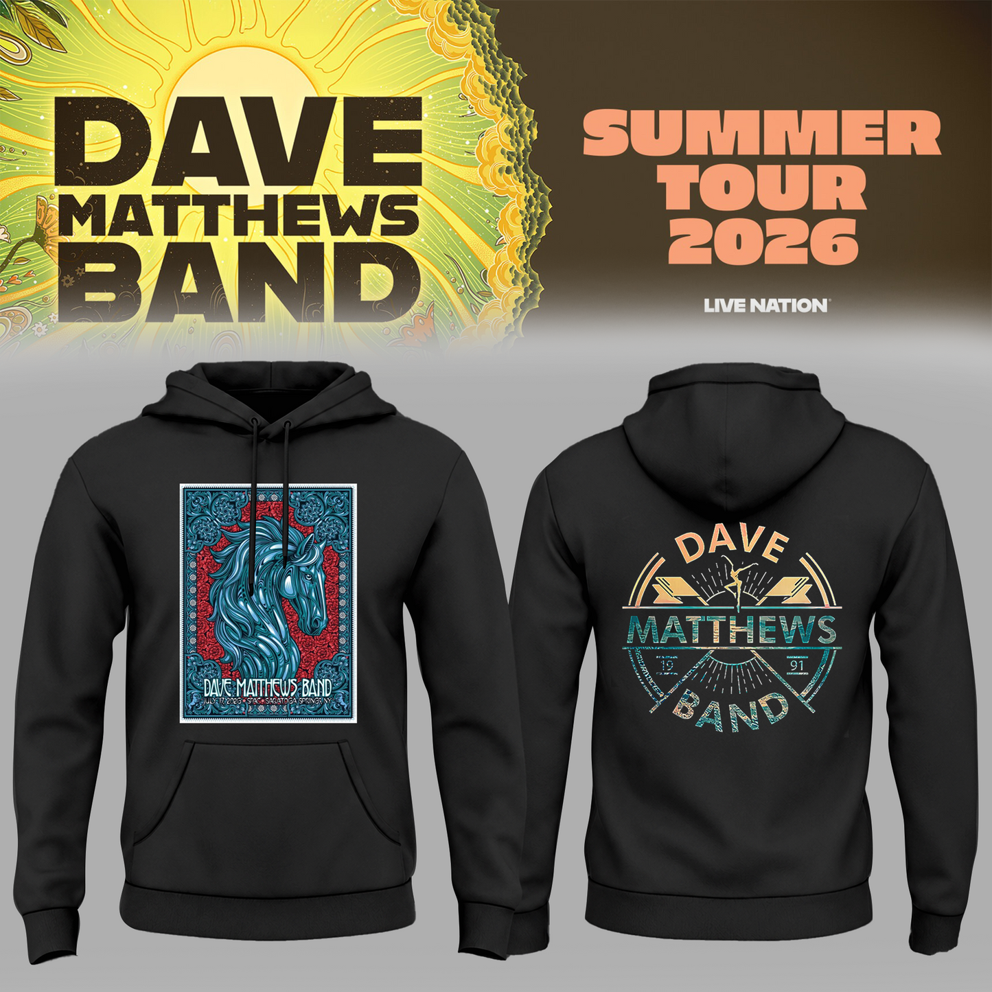 Limited Edition Summer Tour 2026 At Saratoga Springs,NY Hoodie | NY20
