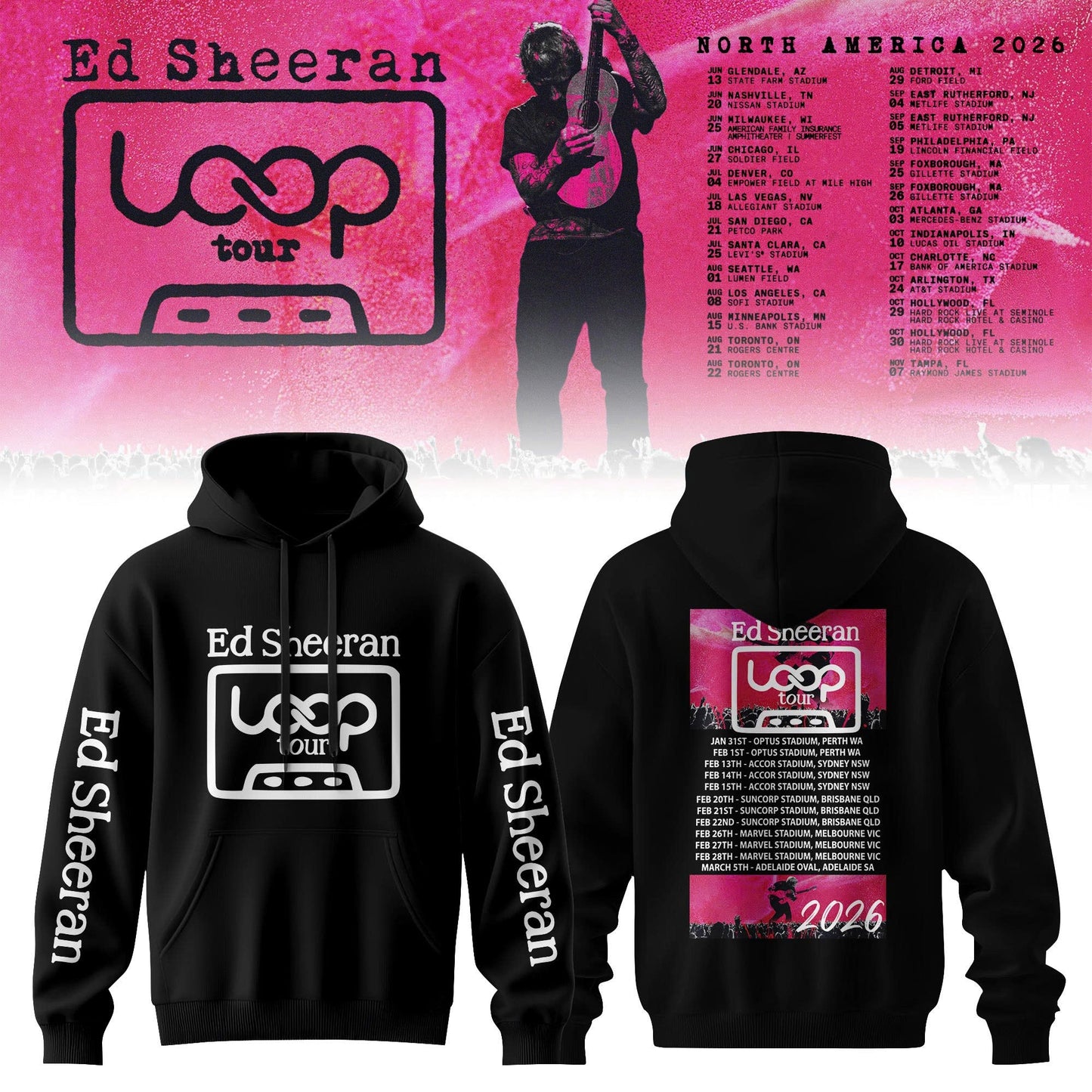 Ed "North American Loop Tour 2026" Hoodie | SS80