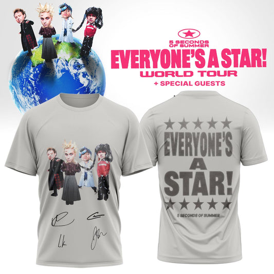 5SOS EVERYONE'S A STAR! World Tour Shirt | ZN49