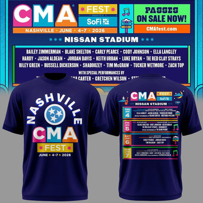 Limited Edition CMA FEST Tshirt 2026 | PP38