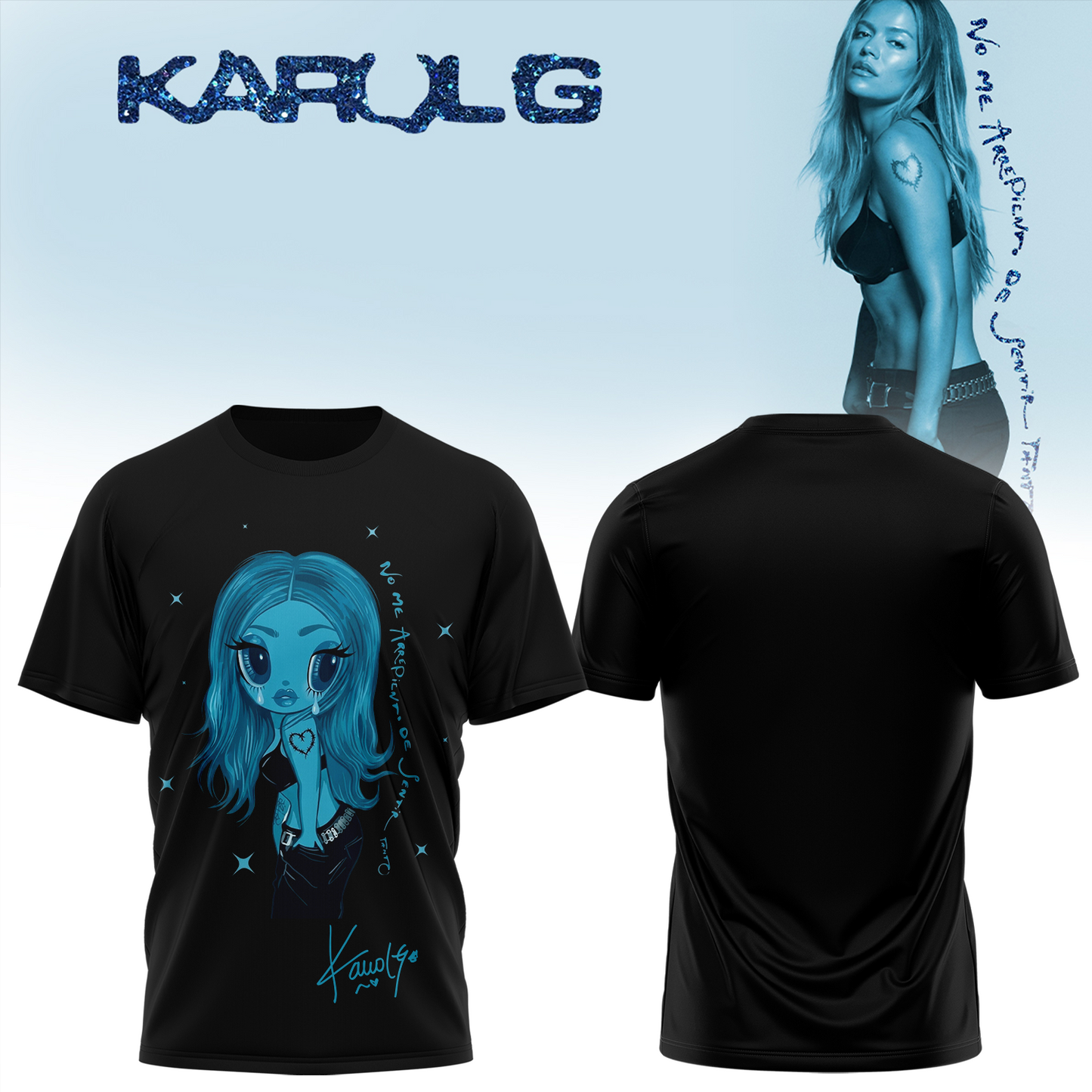 KaRol G Album "NO ME ARREPIENTO DE SENTIR TANTO" - Tshirt | DW14