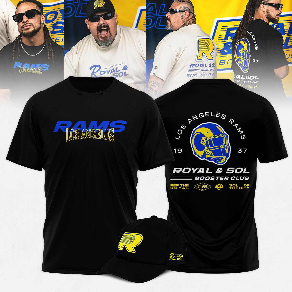Los Angeles Rams Royal and Sol 2025 Limited Edition Shirt - Black