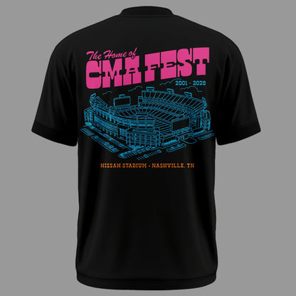 Limited Edition CMA FEST Nissan Stadium Black Tshirt 2026 | FQ67