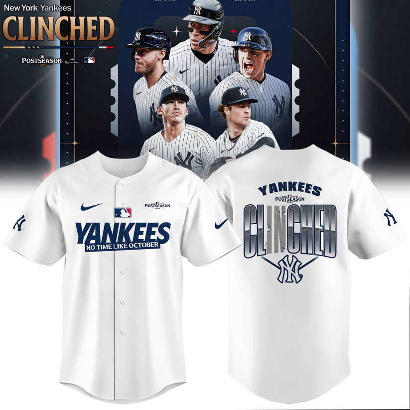 Limited Edition NYY Postseason 2026 Clinched Jersey | FD57