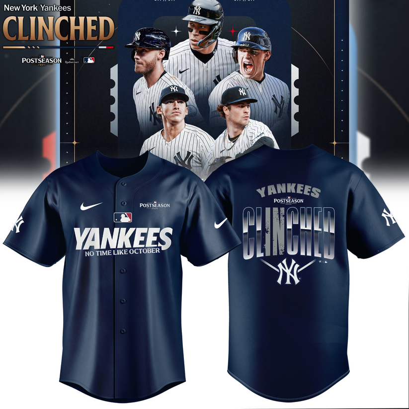 Limited Edition NYY Postseason 2026 Clinched Jersey