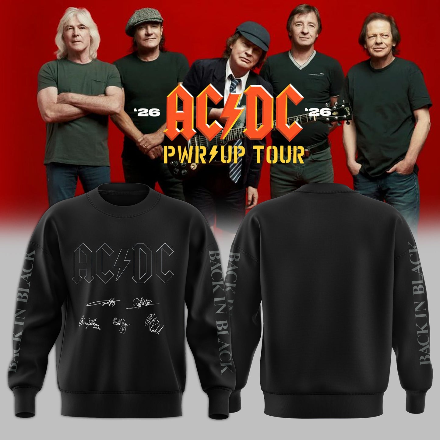 Classic AC/DC Power Up Tour 2026 Sweatshirt