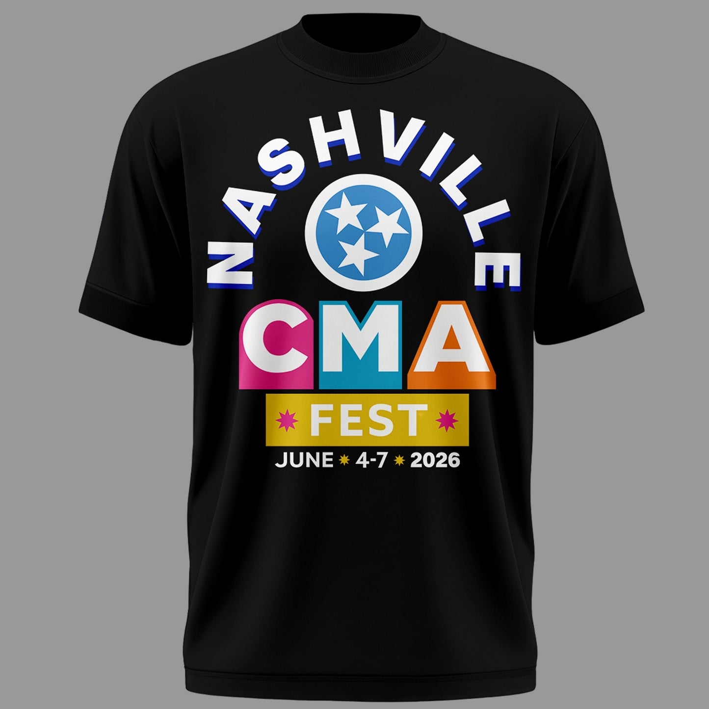 Limited Edition CMA FEST Black Tshirt 2026 | OC49