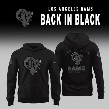 Los Angeles Rams ‘Back in Black’ 2025 Special Edition Hoodie v2