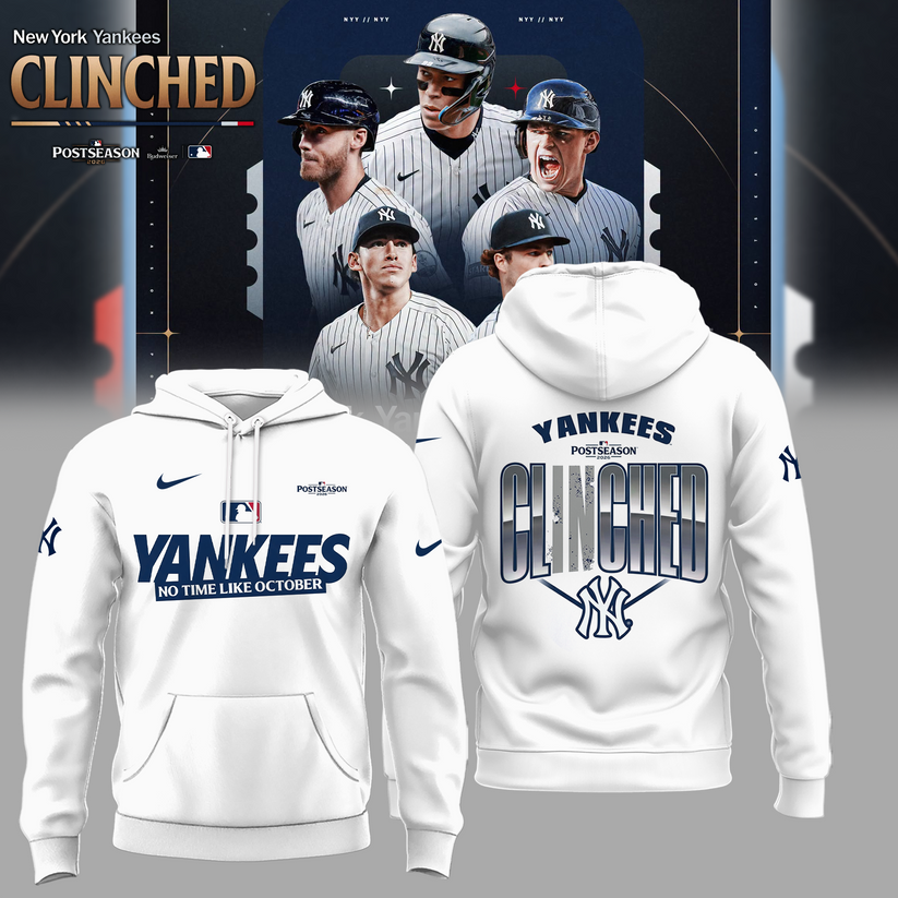 Limited Edition NYY Postseason 2026 Clinched Hoodie | GV69