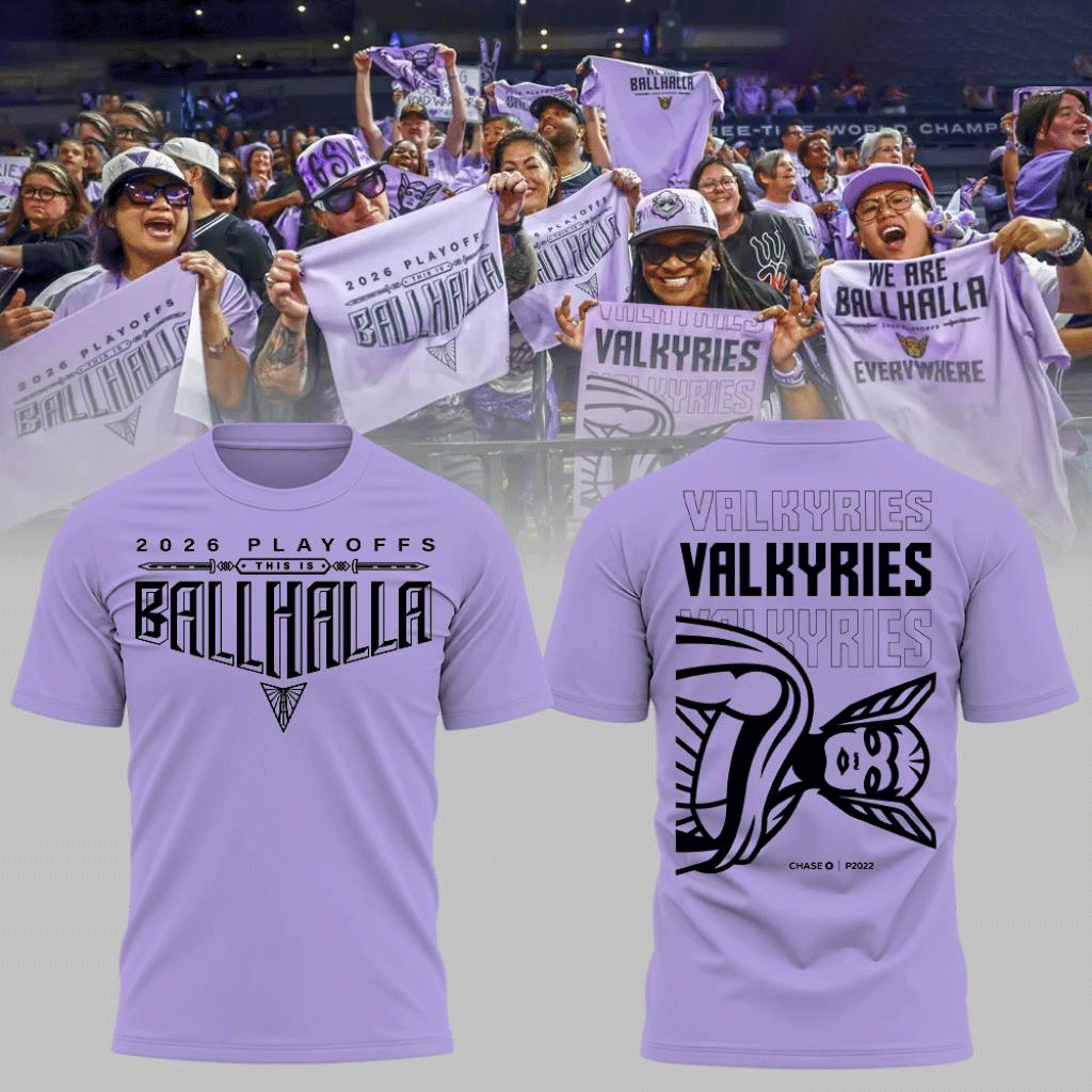 Las Vegas Valkyries Ballhalla 2026 Playoffs WNBA Basketball T-Shirt