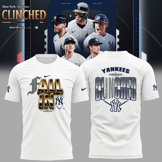 Limited Edition NYY Postseason 2026 Clinched T-shirt | AX79