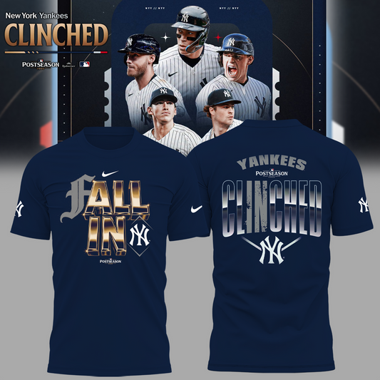 Limited Edition NYY Postseason 2026 Clinched T-shirt | SL99