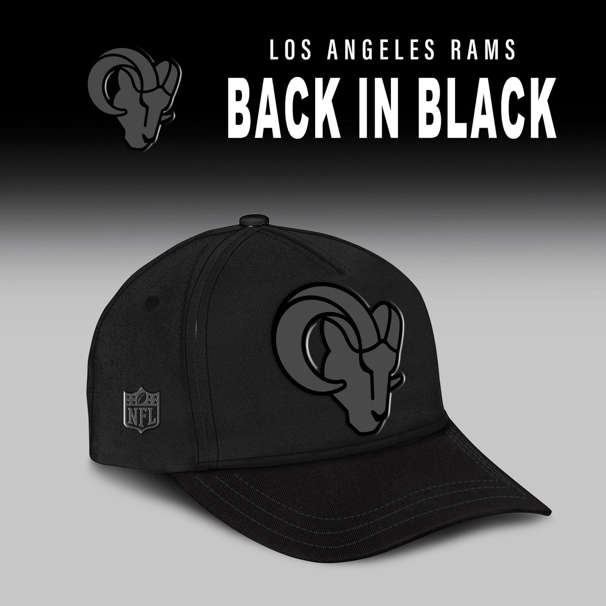 Los Angeles Rams ‘Back in Black’ 2025 Special Edition Hoodie v2